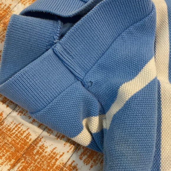 Polo Ralph Lauren Men's M Blue Striped Cotton Polo Shirt - Picture 8 of 11